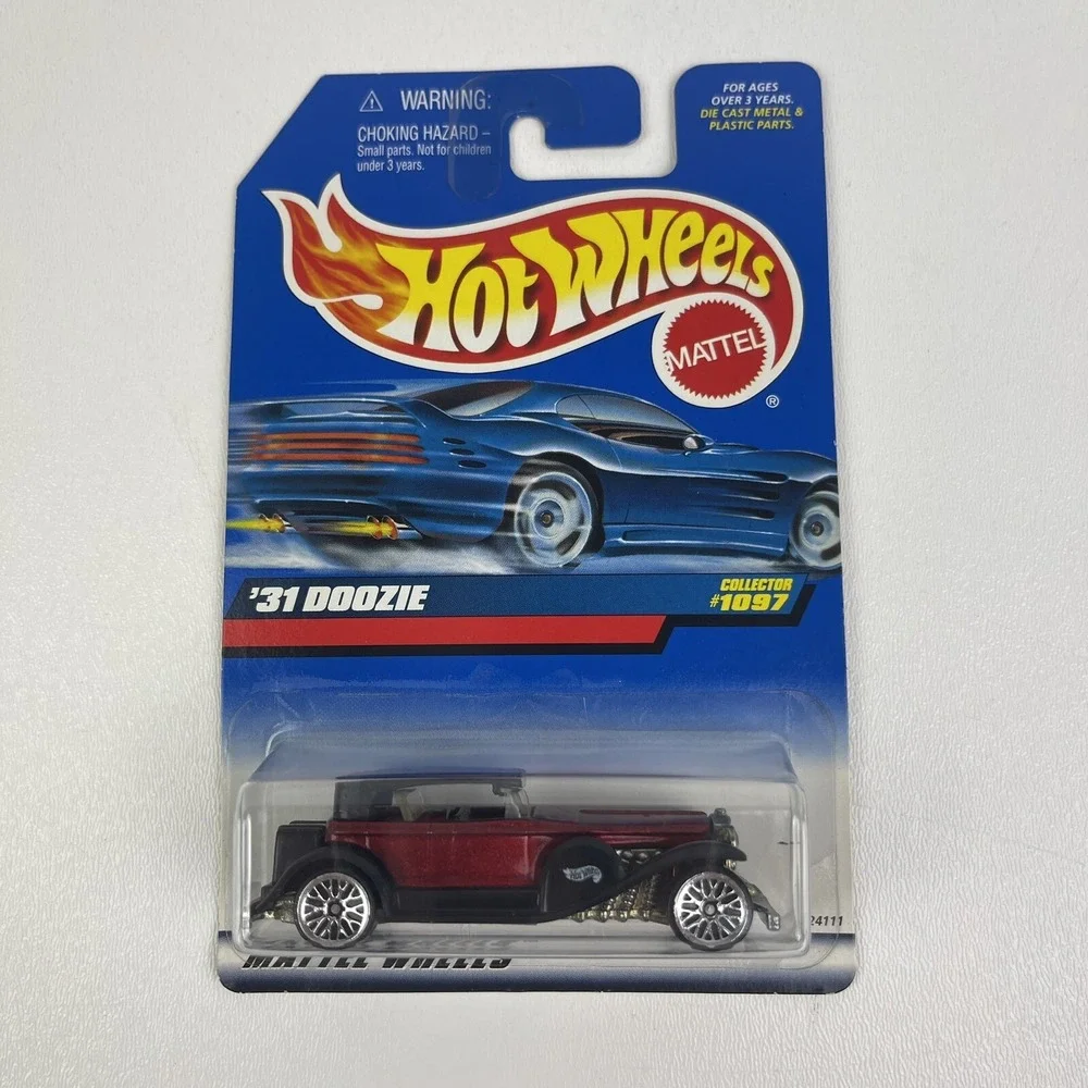 1998 Vintage Hot Wheels Collector 1097 31 Doozie Red Black Roof Fenders w Lace